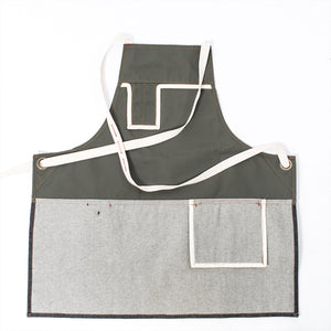 Back view of high quality apron details