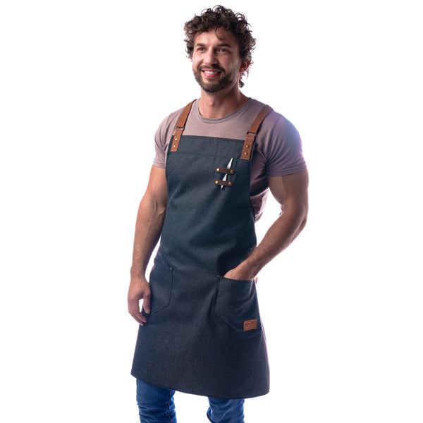 Oxford Crossback Apron | Medium Rare Supply Co. - mediumrarechef