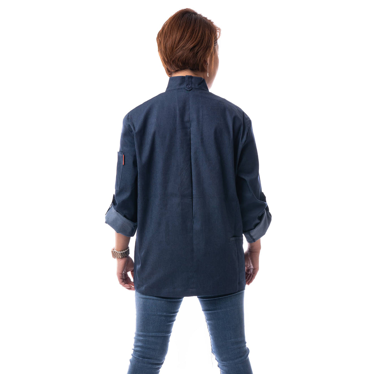 Back view of Indie chef jacket