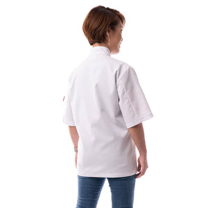 Back view of white chef coat