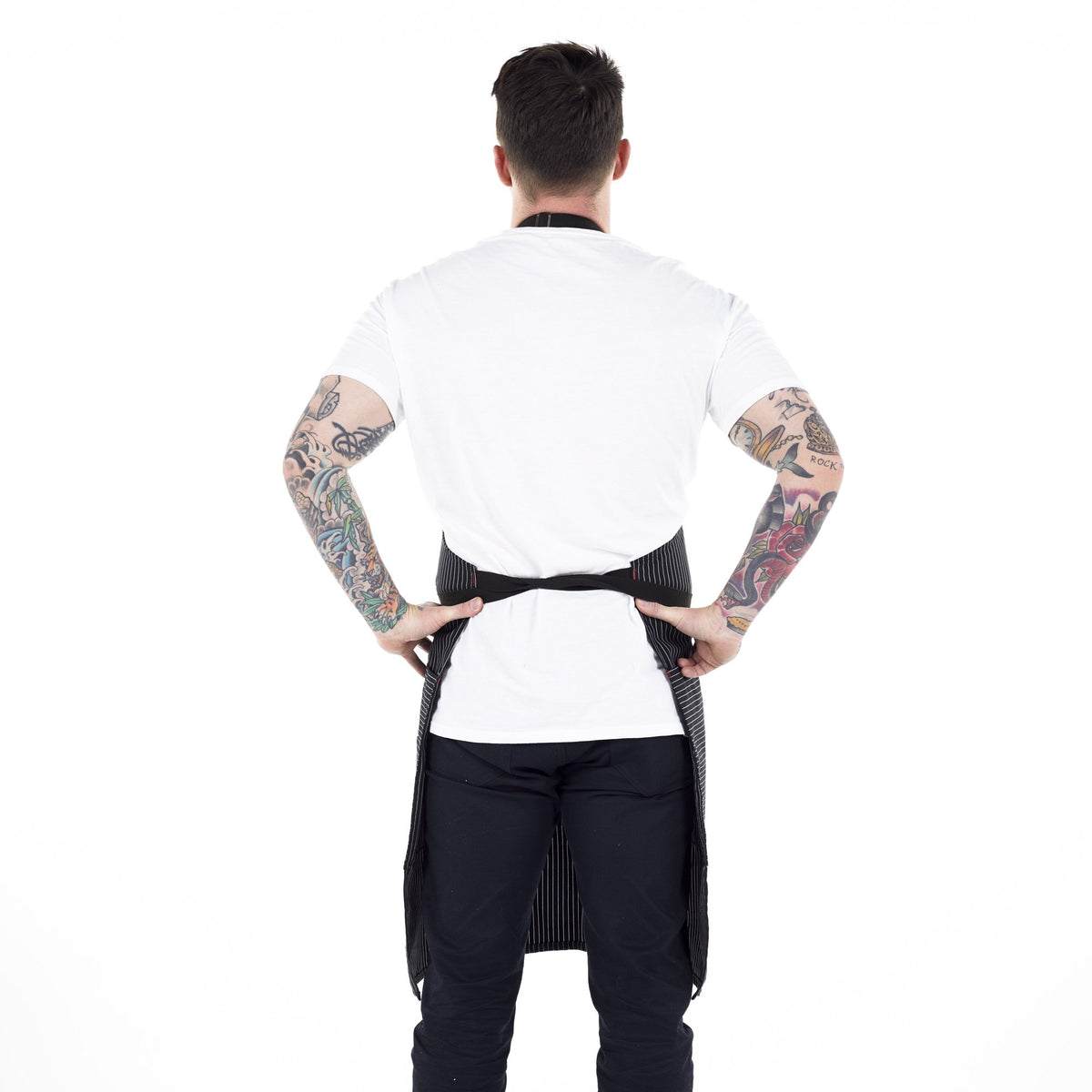 Back view of cook apron